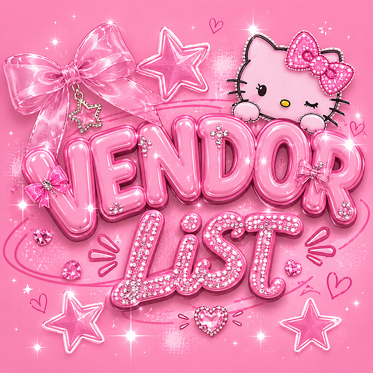 Vendors list!